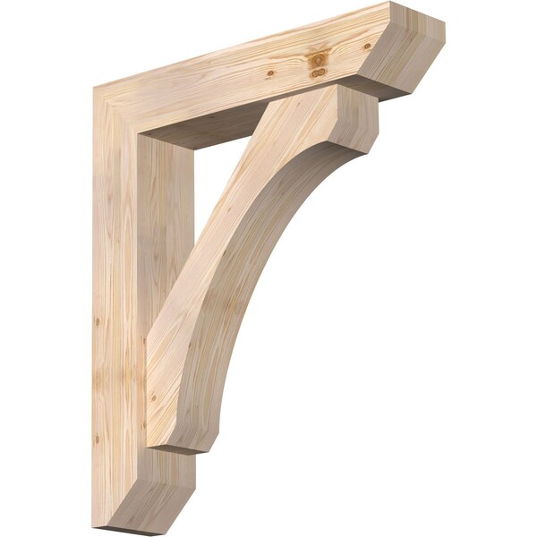 Ekena Millwork Legacy Slat Smooth Bracket w/ Offset Brace, Douglas Fir, 7 1/2"W x 34"D x 40"H BKT0806X34X40LEC06SDF - main